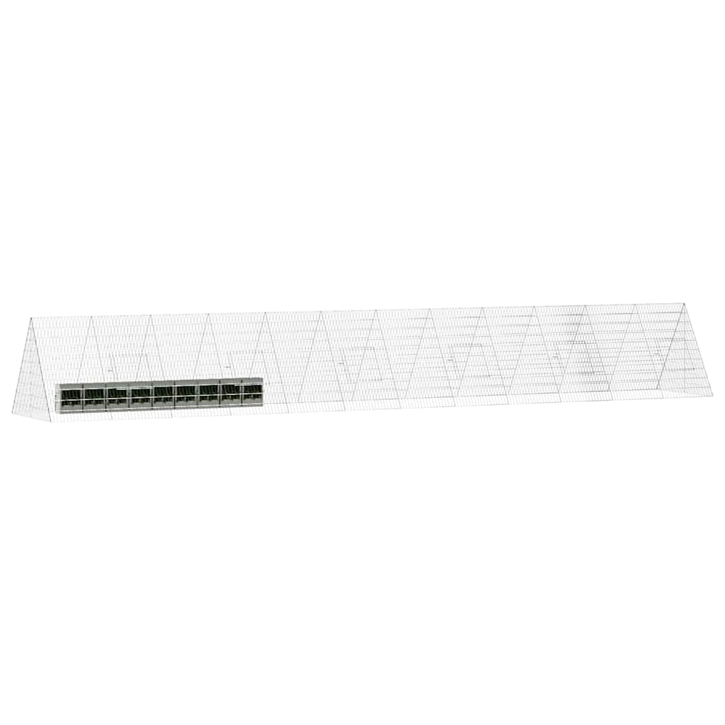 Rabbit Cage Silver 650 x 100 x 85 cm Galvanised Steel