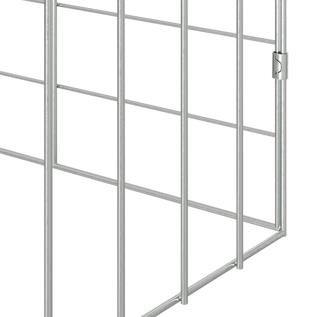 Rabbit Cage Silver 400 x 78 x 78 cm Galvanised Steel