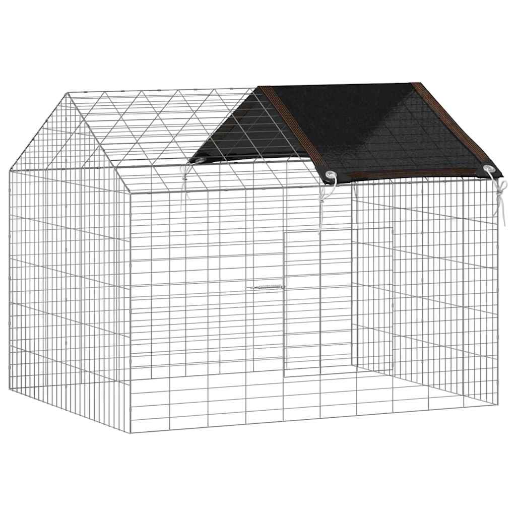 Rabbit Cage Silver 100 x 78 x 78 cm Galvanised Steel