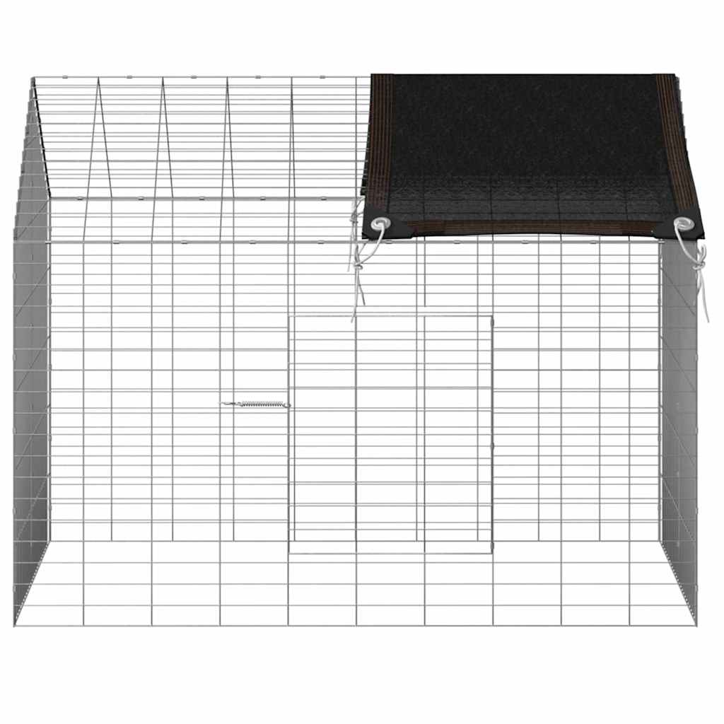 Rabbit Cage Silver 100 x 78 x 78 cm Galvanised Steel