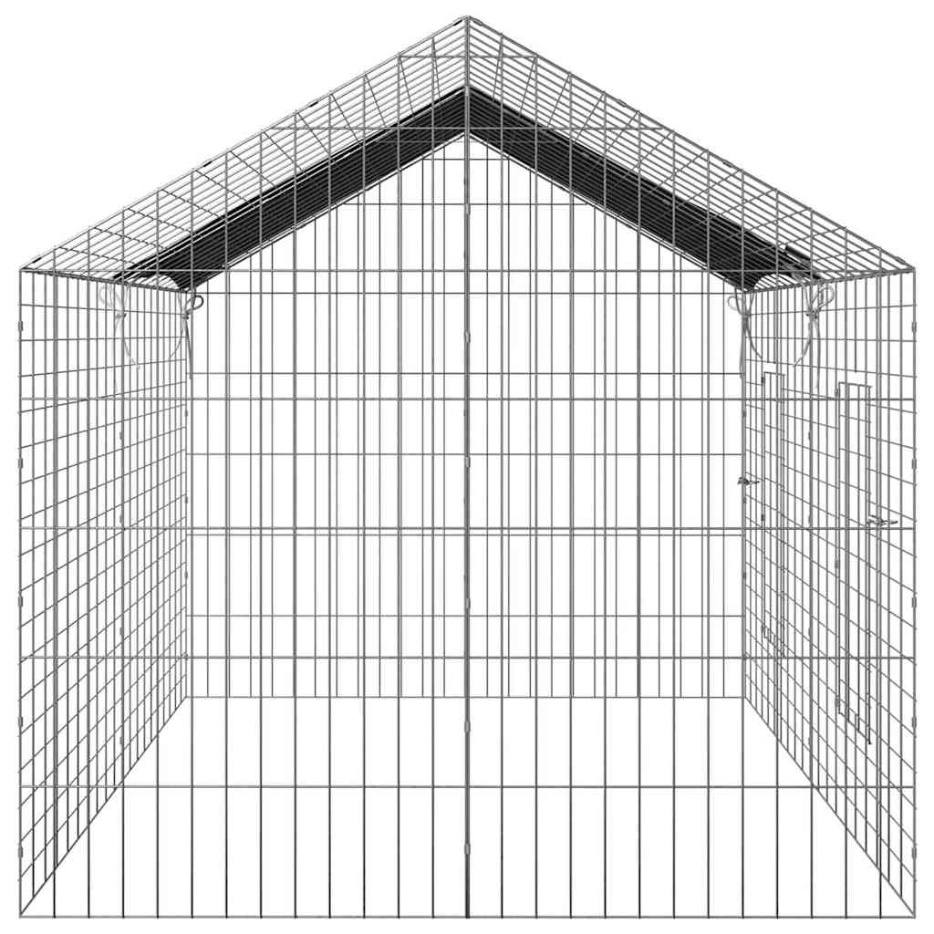 Rabbit Cage Silver 200 x 78 x 78 cm Galvanised Steel