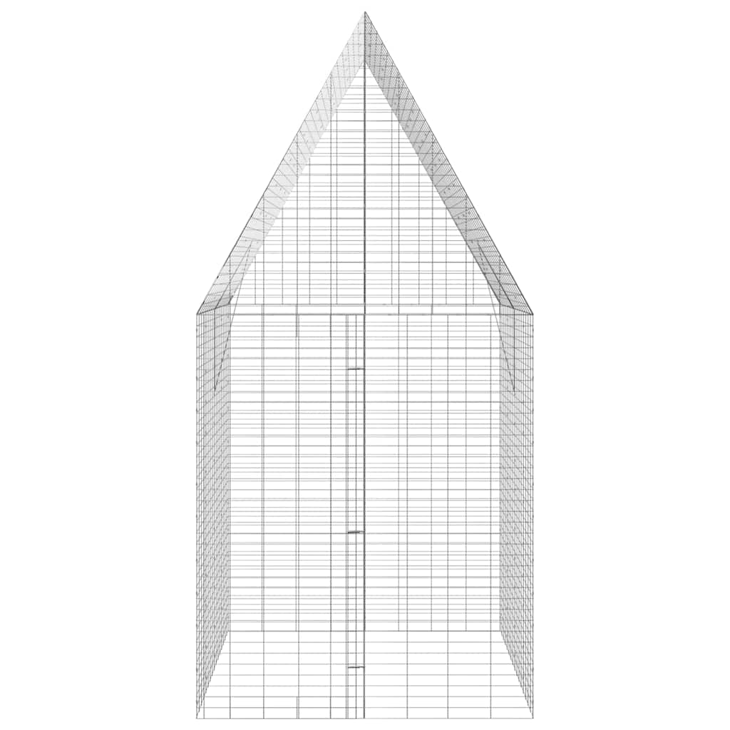 Rabbit Cage Silver 200 x 100 x 210 cm Galvanised Steel