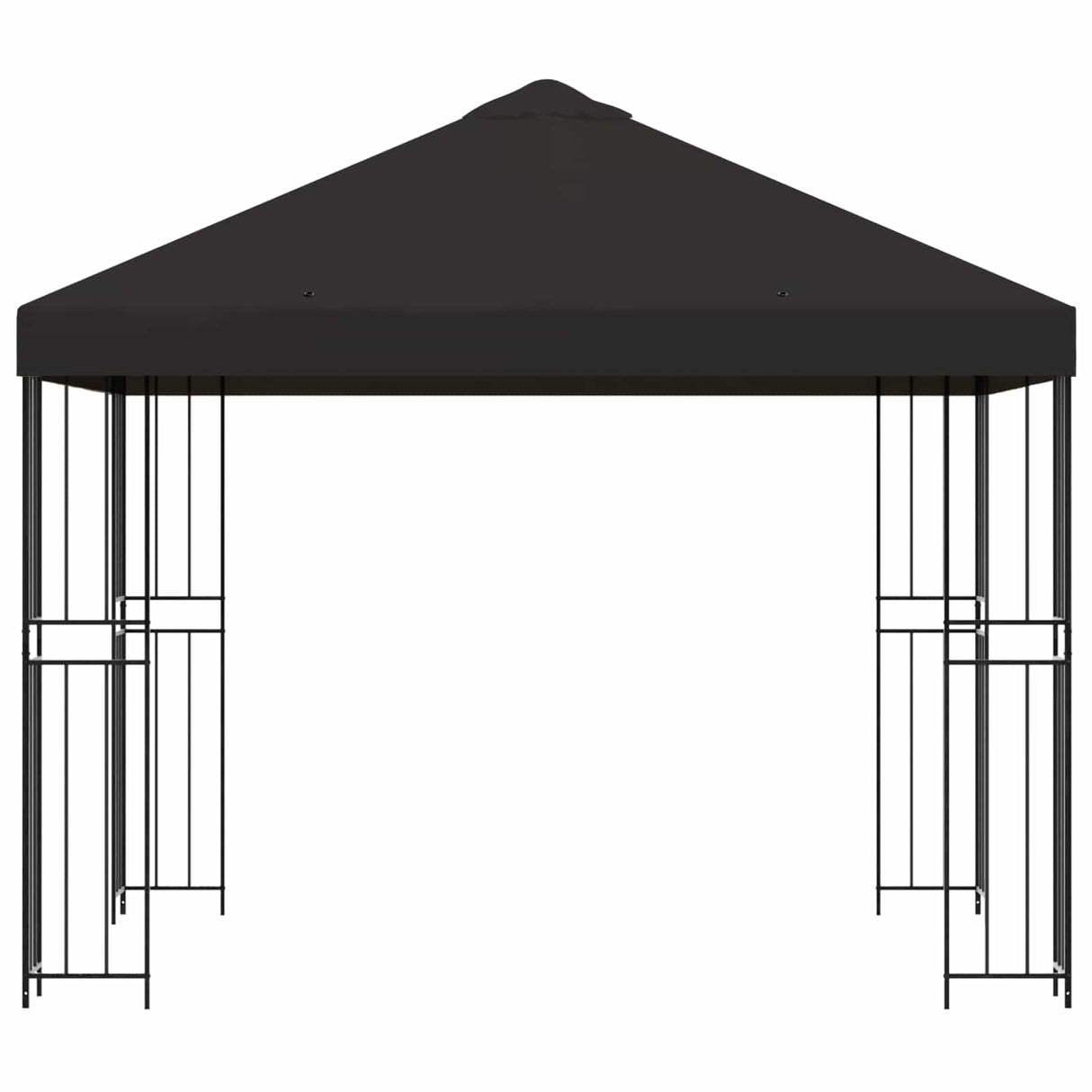 Gazebo 3 x 3 m Anthracite Polyester and Steel 190 gsm