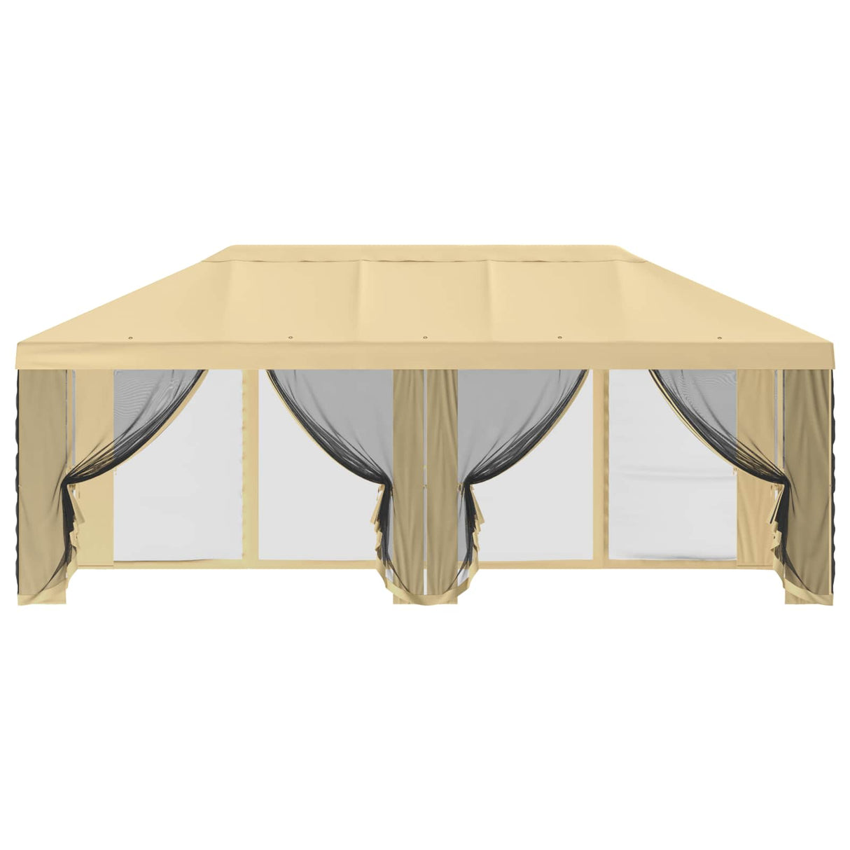 Gazebo Cover with Sidewalls 6 x 3 m Cream Polyester 190 gsm