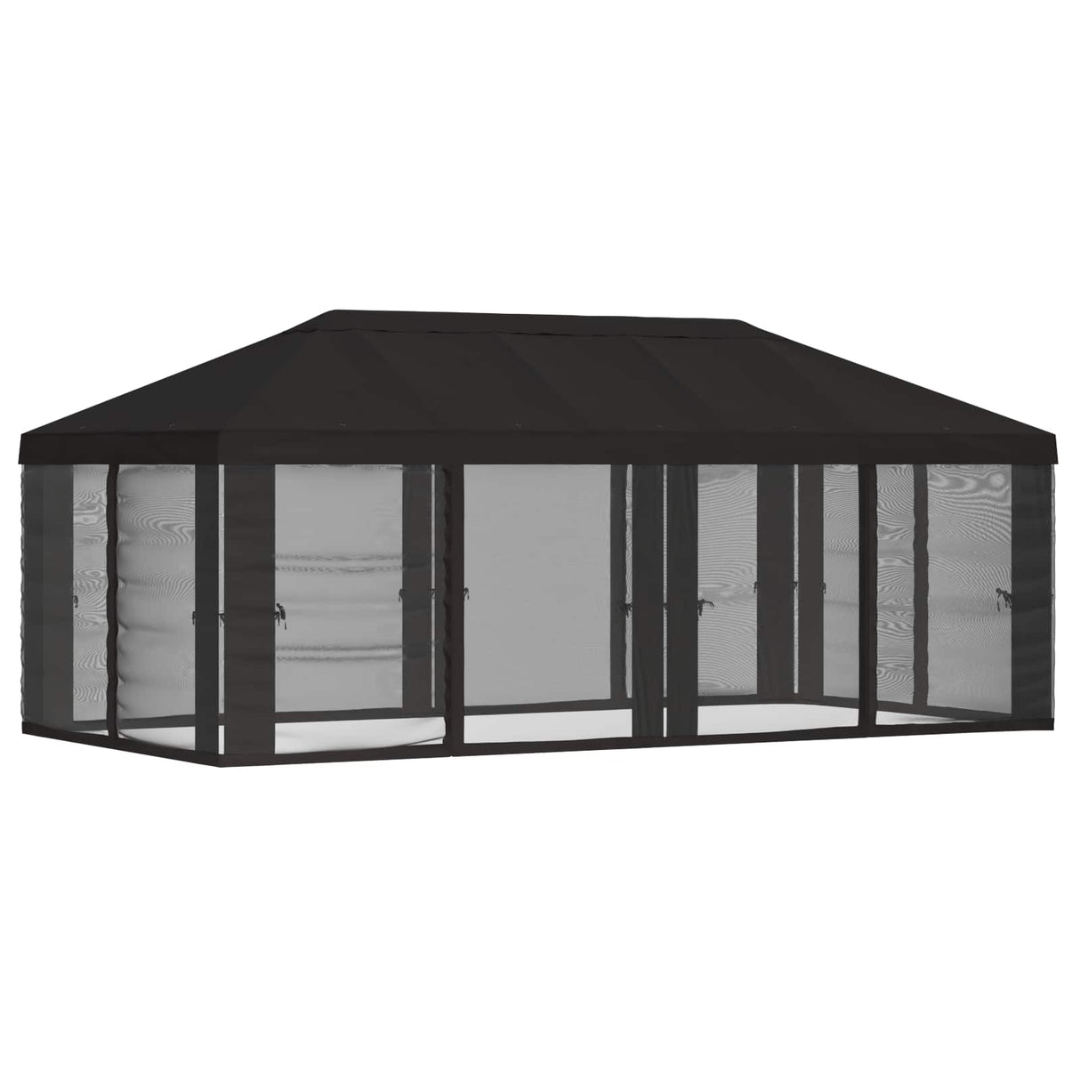 Gazebo Cover with Sidewalls 6 x 3 m Anthracite Polyester 190
