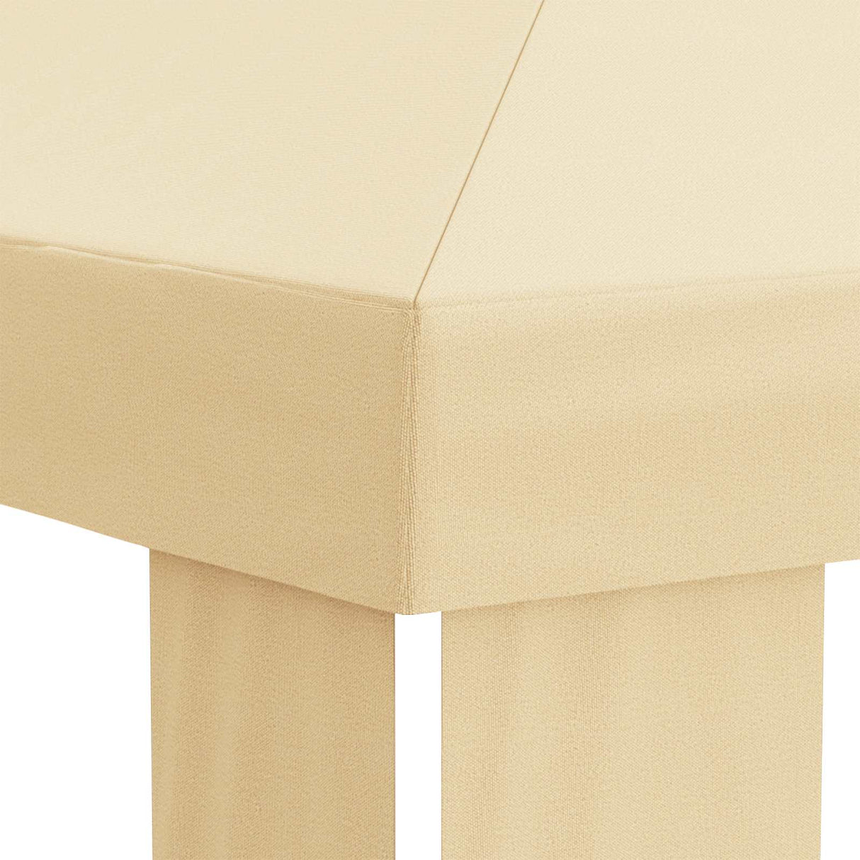 Gazebo Cover 6 x 3 m Cream Polyester 190 gsm