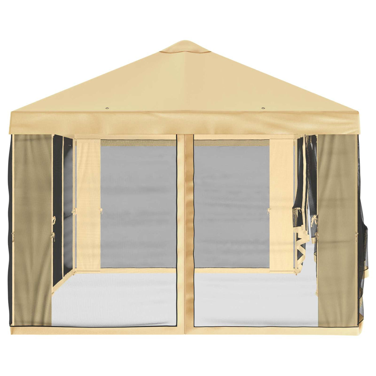 Gazebo Cover with Sidewalls Cream 600.5 x 300.5 cm Polyester