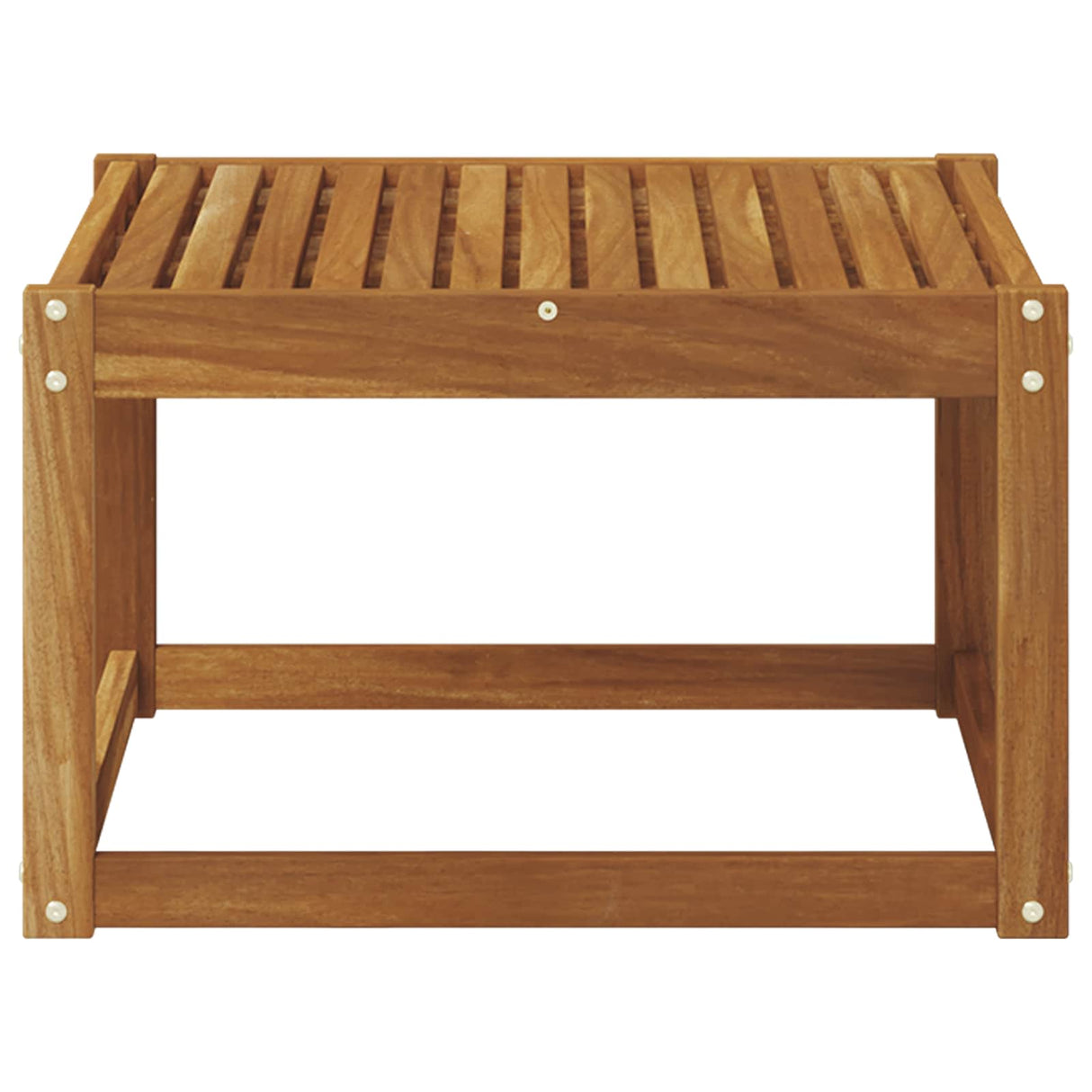 Outdoor Table Solid Acacia Wood Natural 59 x 59 x 37 cm