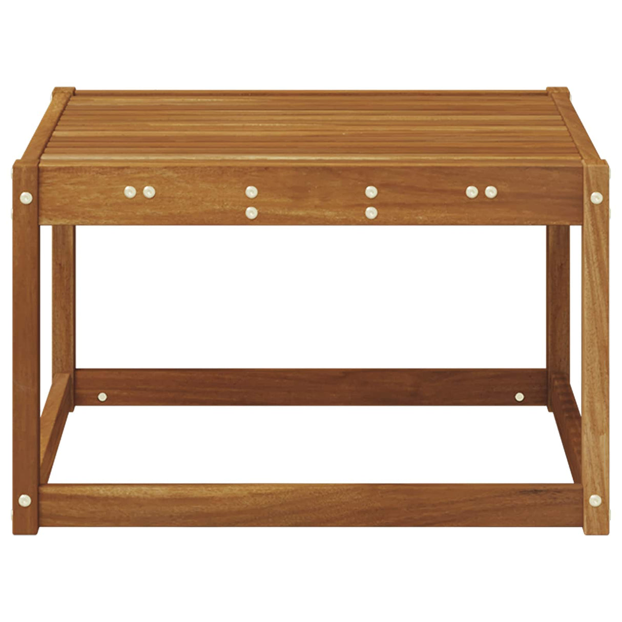 Outdoor Table Solid Acacia Wood Natural 59 x 59 x 37 cm