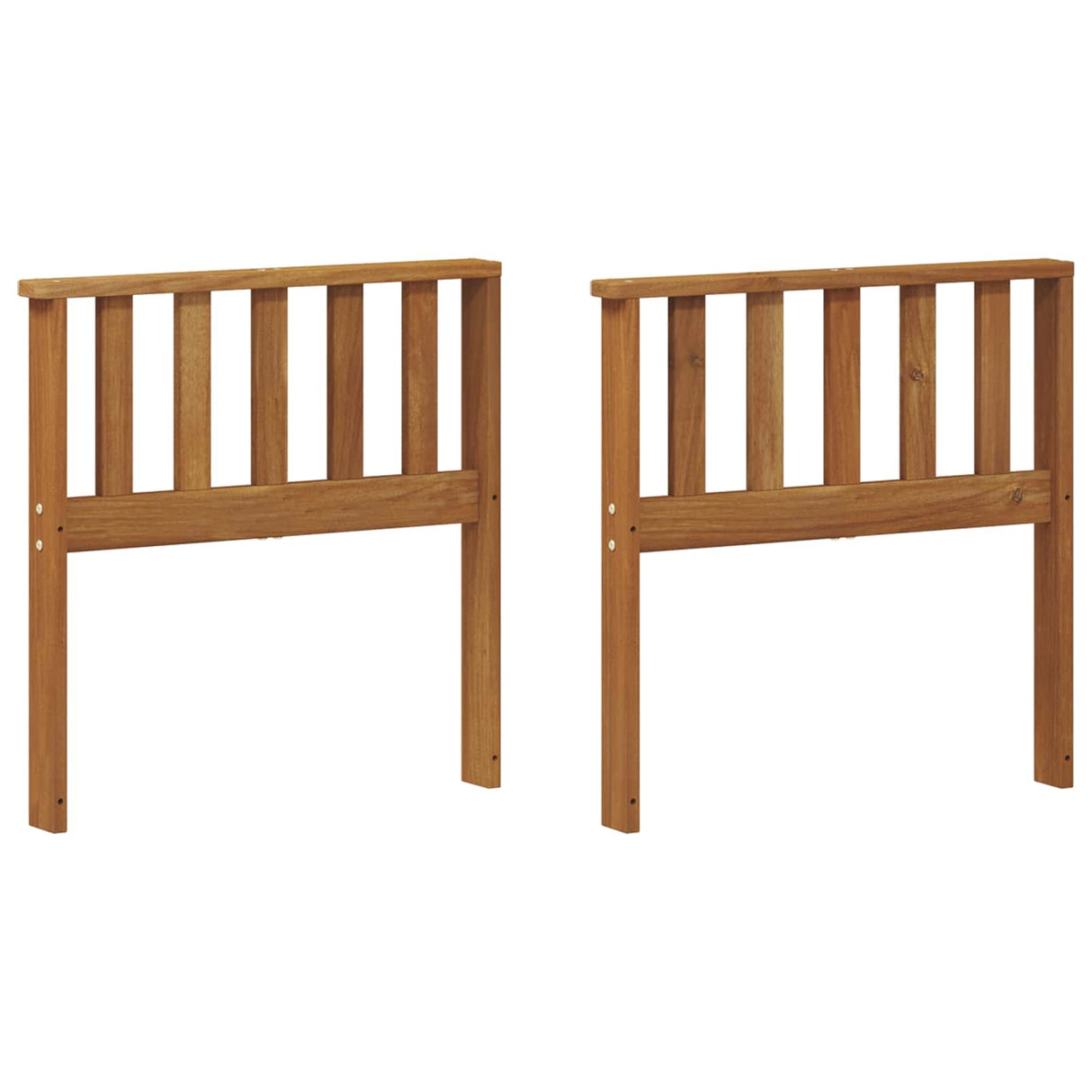 Armrests 2 pcs Brown 60 x 6 x 61 cm Solid Acacia Wood