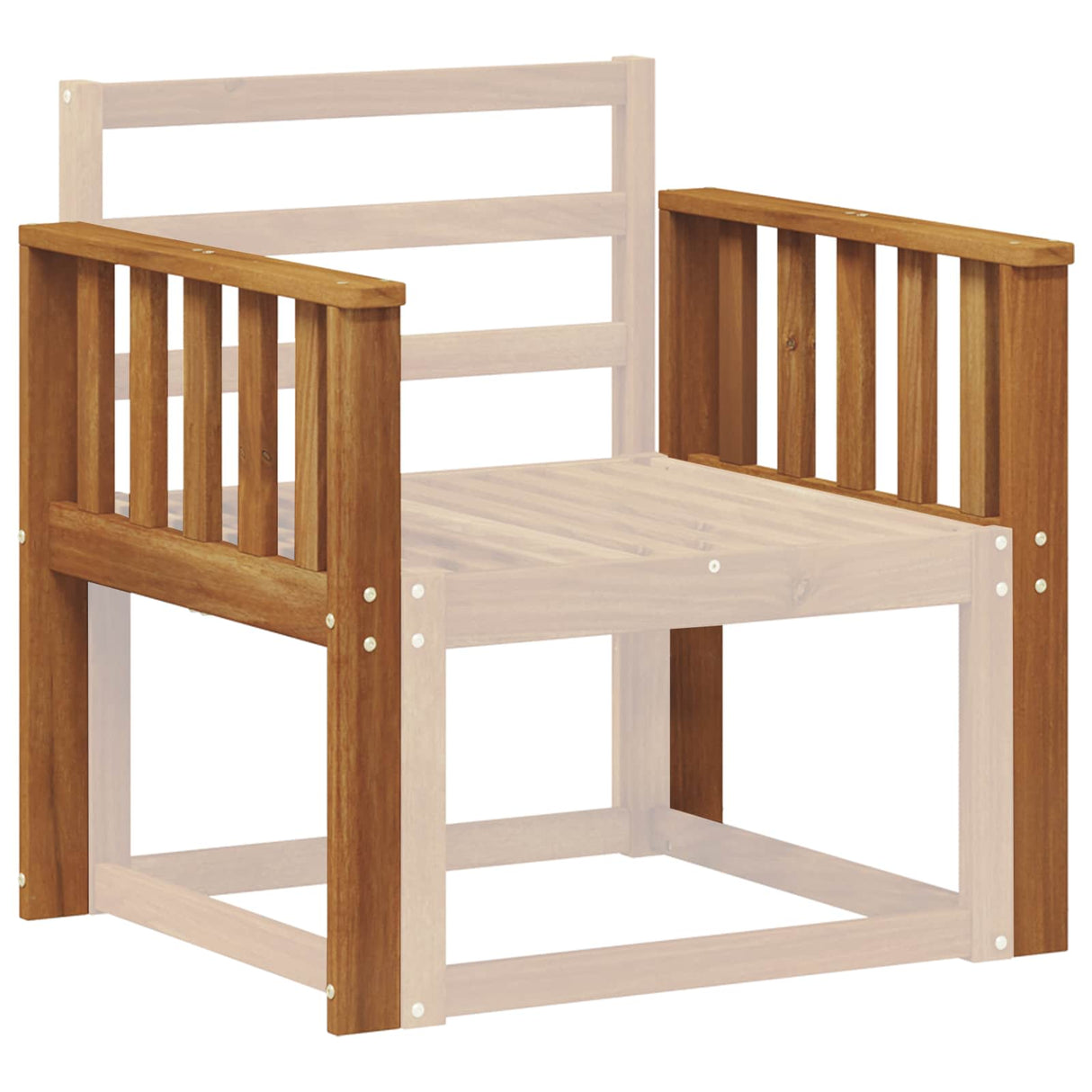 Armrests 2 pcs Brown 60 x 6 x 61 cm Solid Acacia Wood