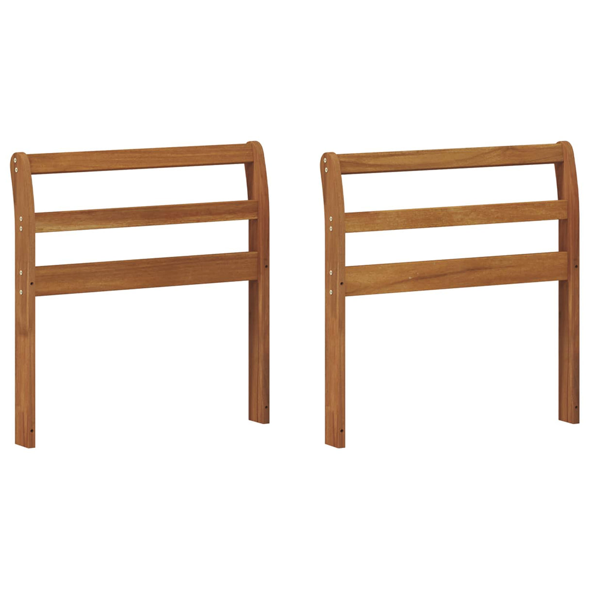 Armrest 2 pcs Natural 58.5 x 8 x 60 cm Solid Acacia Wood