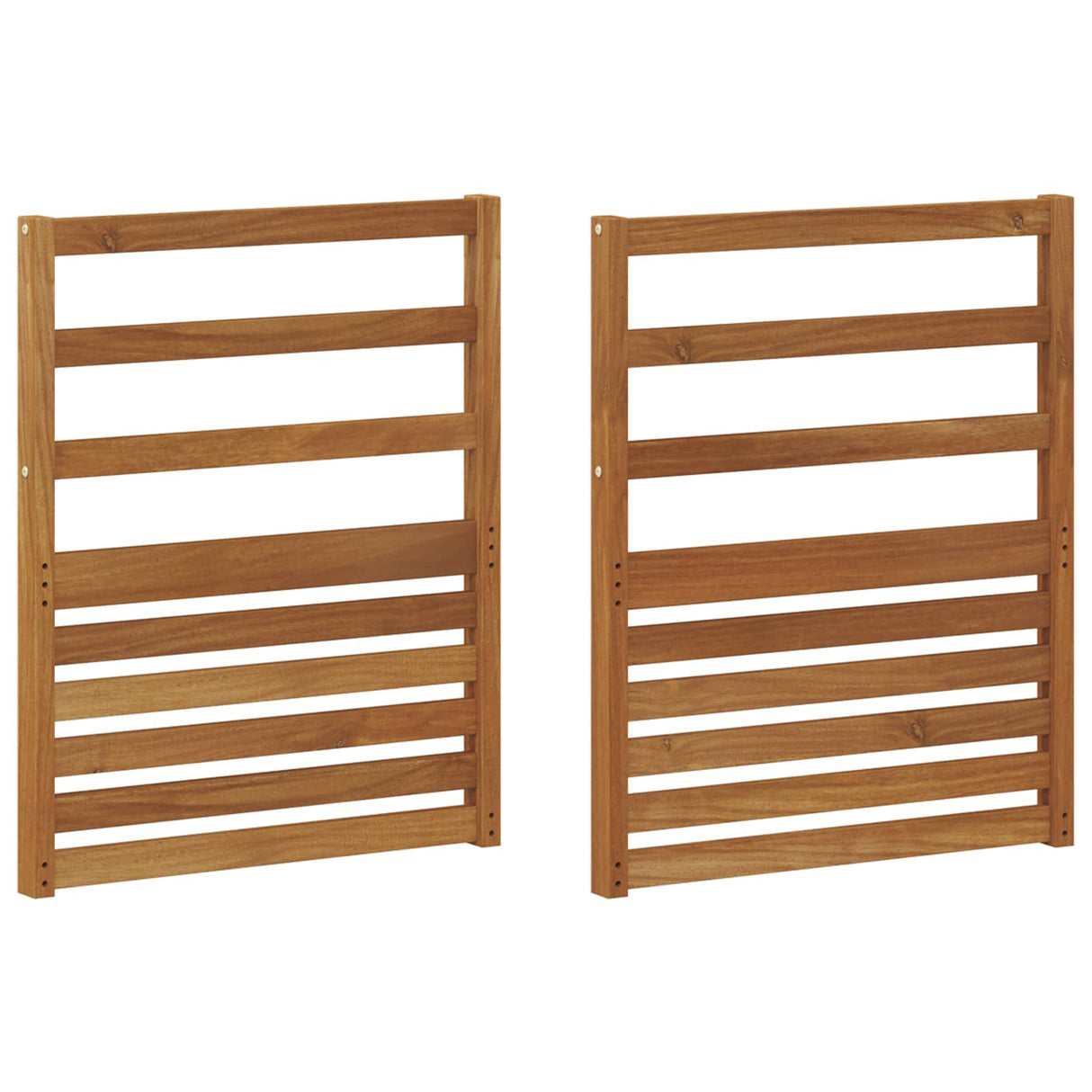 Armrests 2 pcs Brown 59 x 4 x 73 cm Solid Acacia Wood