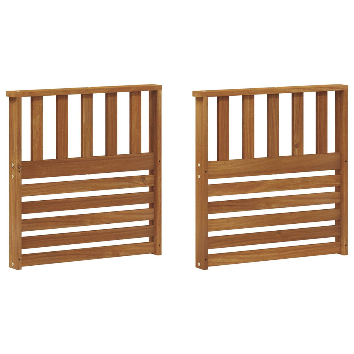 Armrests 2 pcs Brown 60 x 6 x 61 cm Solid Acacia Wood