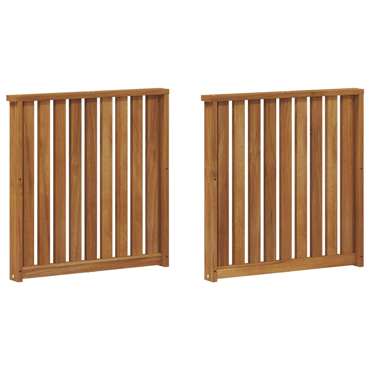 Armrests 2 pcs Brown 60 x 6 x 61 cm Solid Acacia Wood