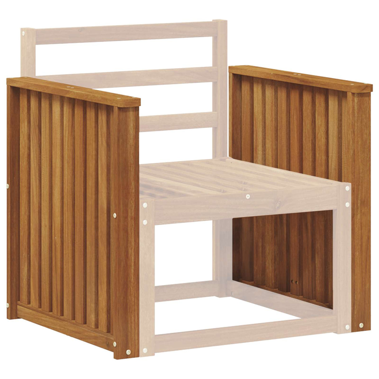 Armrests 2 pcs Brown 60 x 6 x 61 cm Solid Acacia Wood