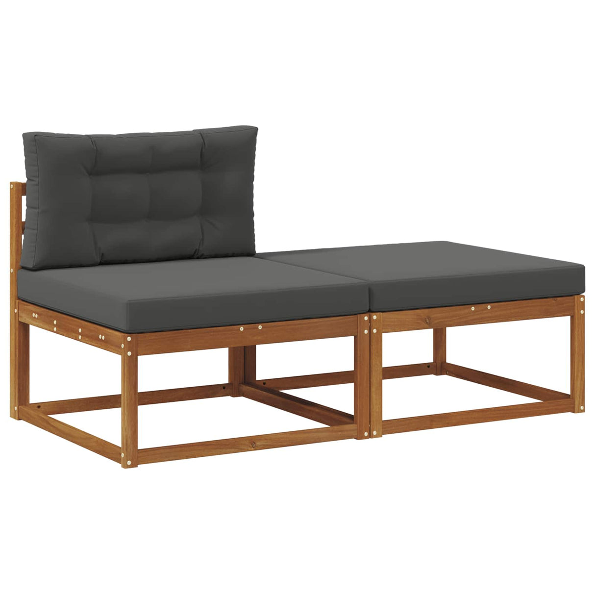 Sectional Sofa Units with Cushion 2 Piece Natural
