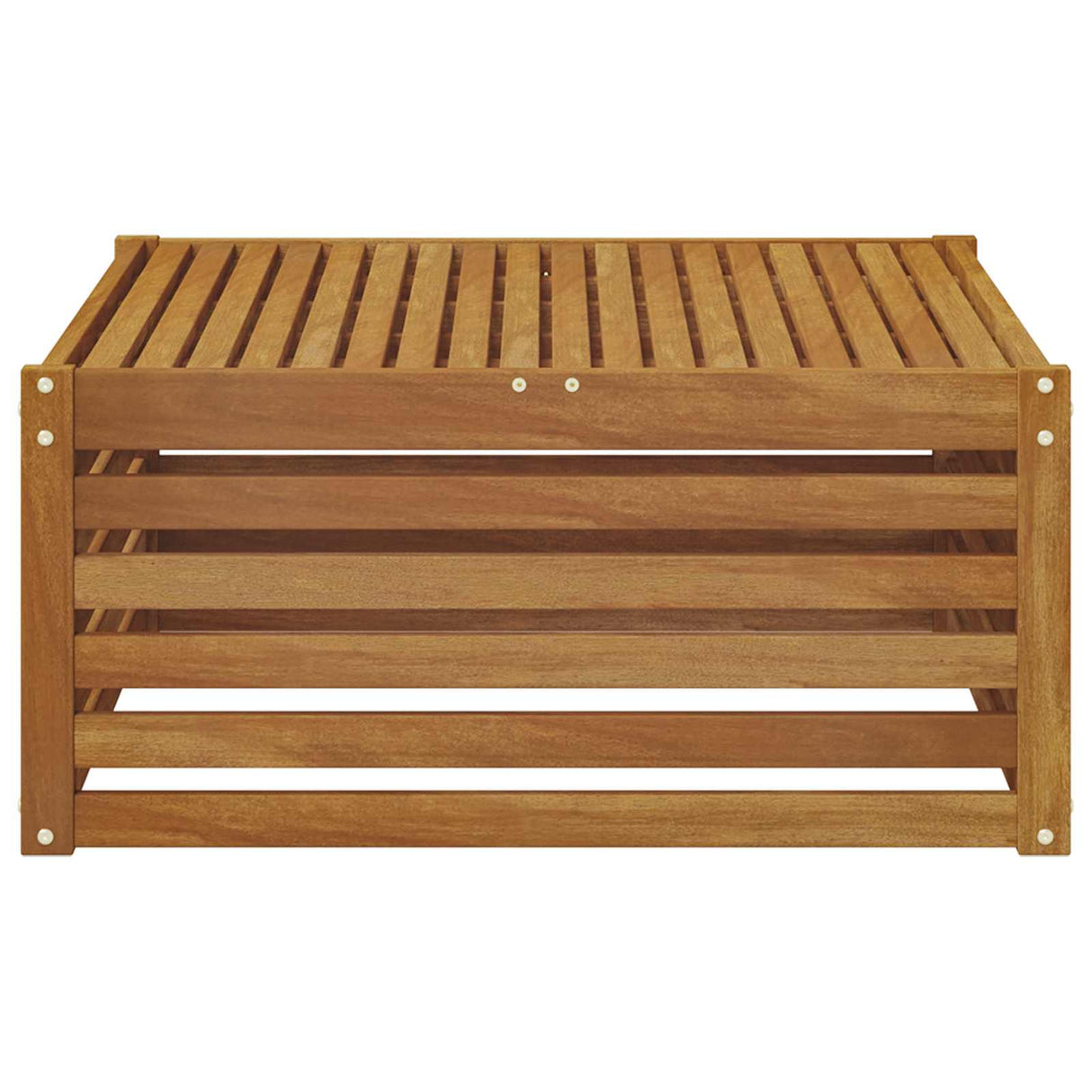 Outdoor Table Solid Acacia Wood Natural 79 x 79 x 37 cm