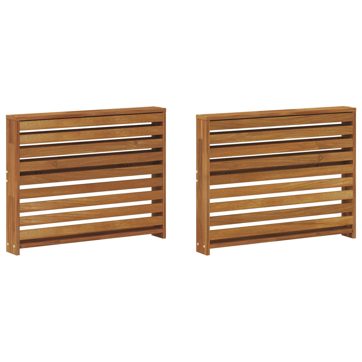 Armrest 2 pcs Natural 78.5 x 10 x 61 cm Solid Acacia Wood
