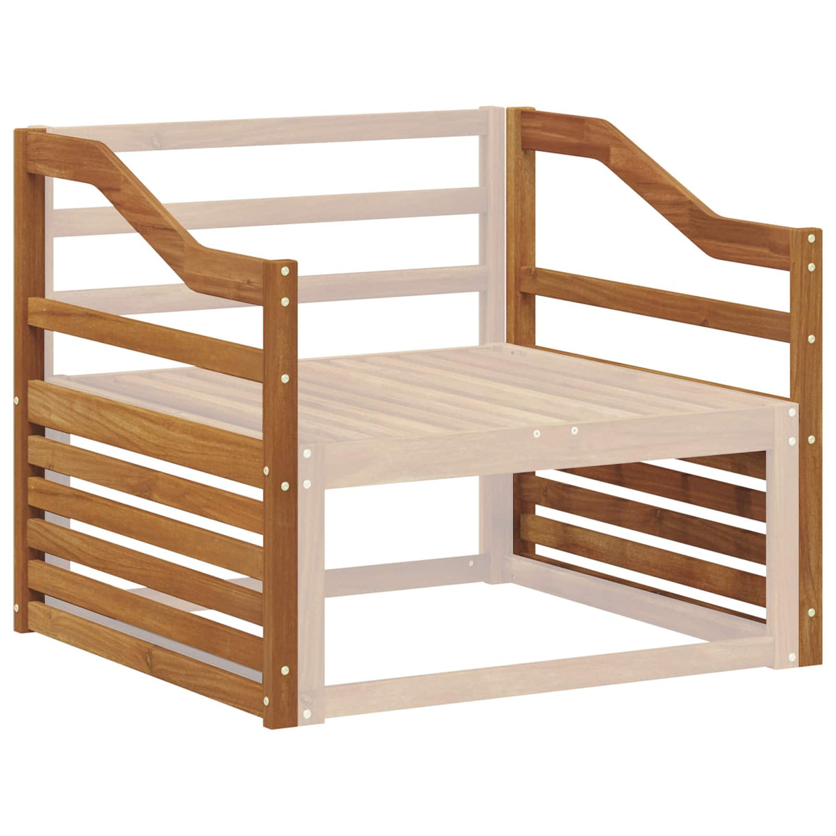 Armrests 2 pcs Brown 79 x 4 x 73 cm Solid Acacia Wood