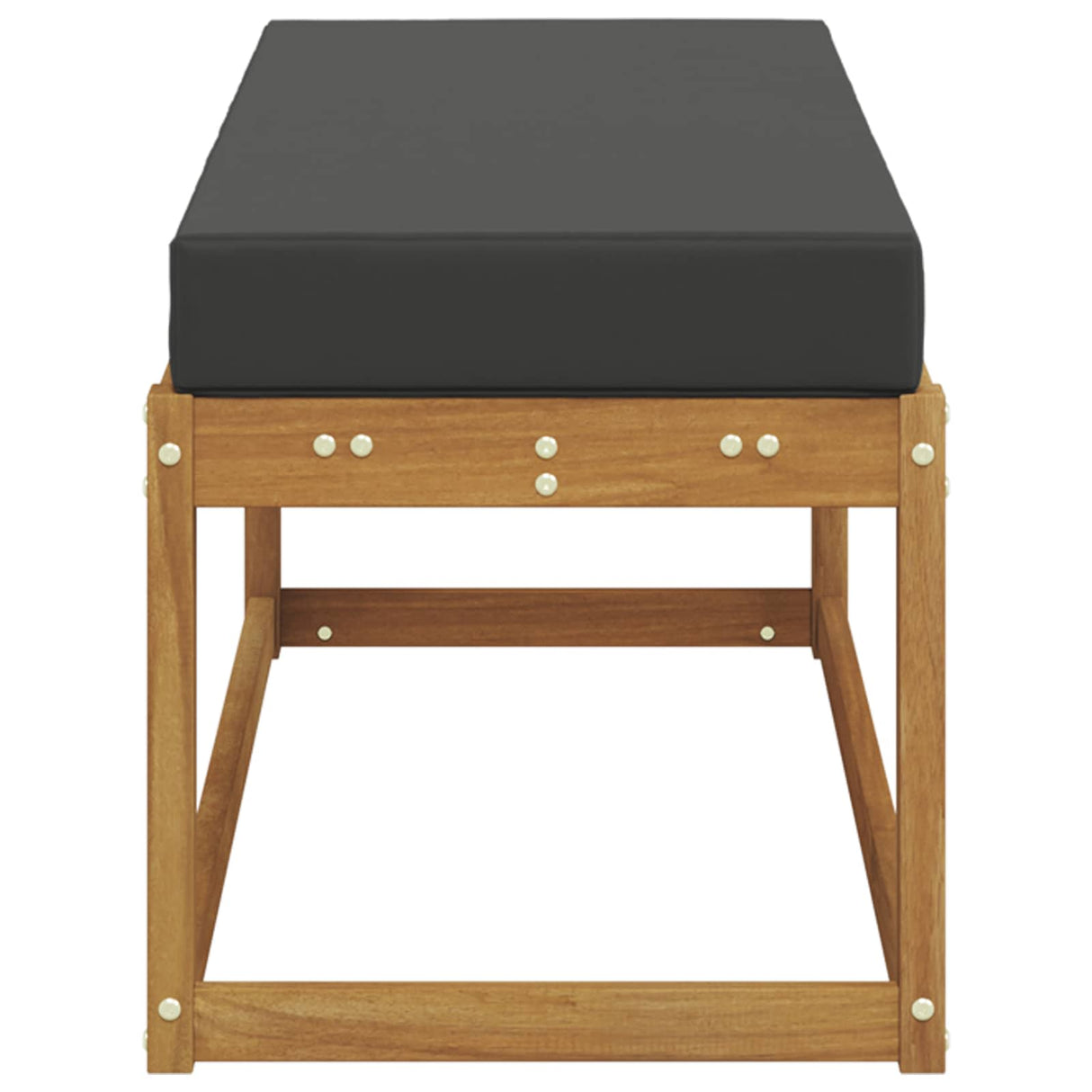 Outdoor Stoolbench Natural and Anthracite 115 x 43 x 45 cm
