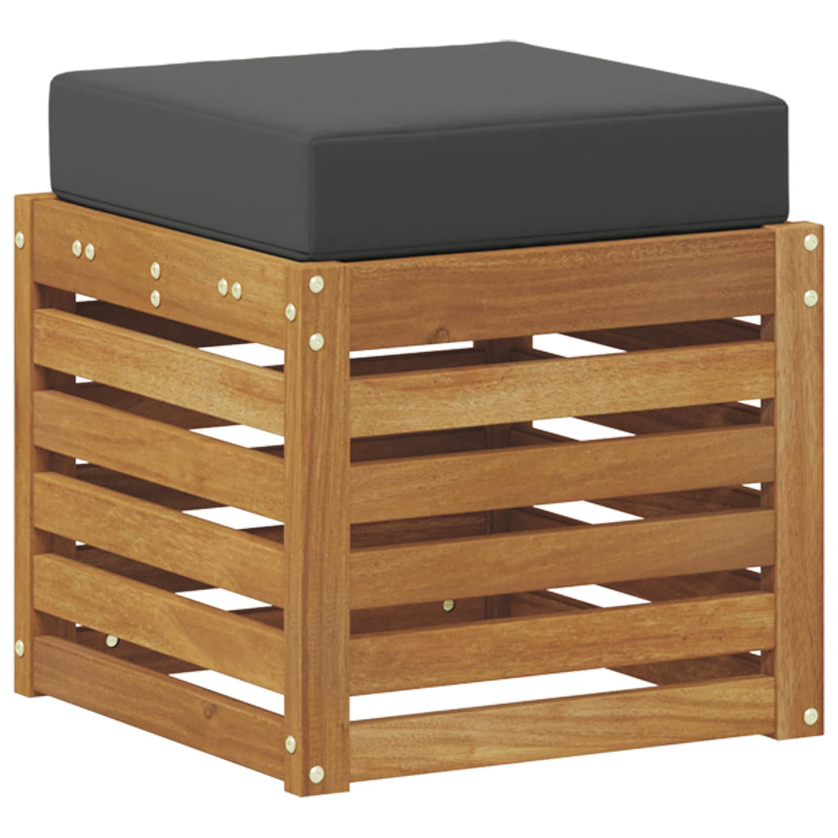 Stoolbench 2 Piece Natural and Anthracite Solid Acacia Wood