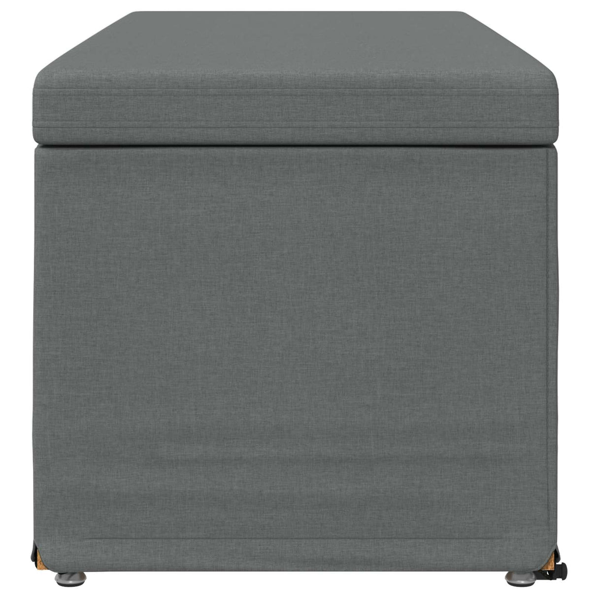 Stool Dark Grey 101 x 41 x 40 cm Fabric and Engineered Wood