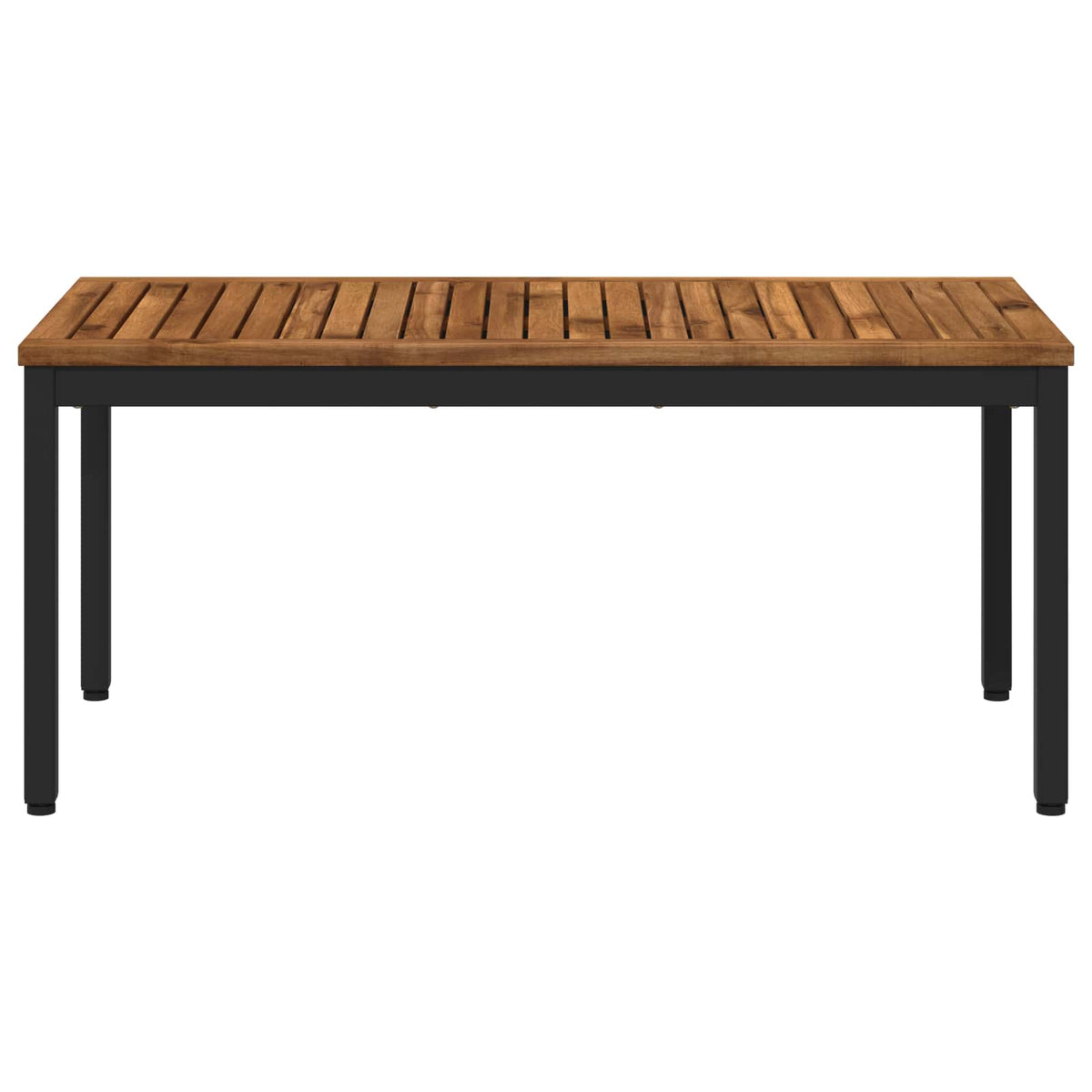 Coffee Table Natural and Black 49 x 100.5 x 45 cm