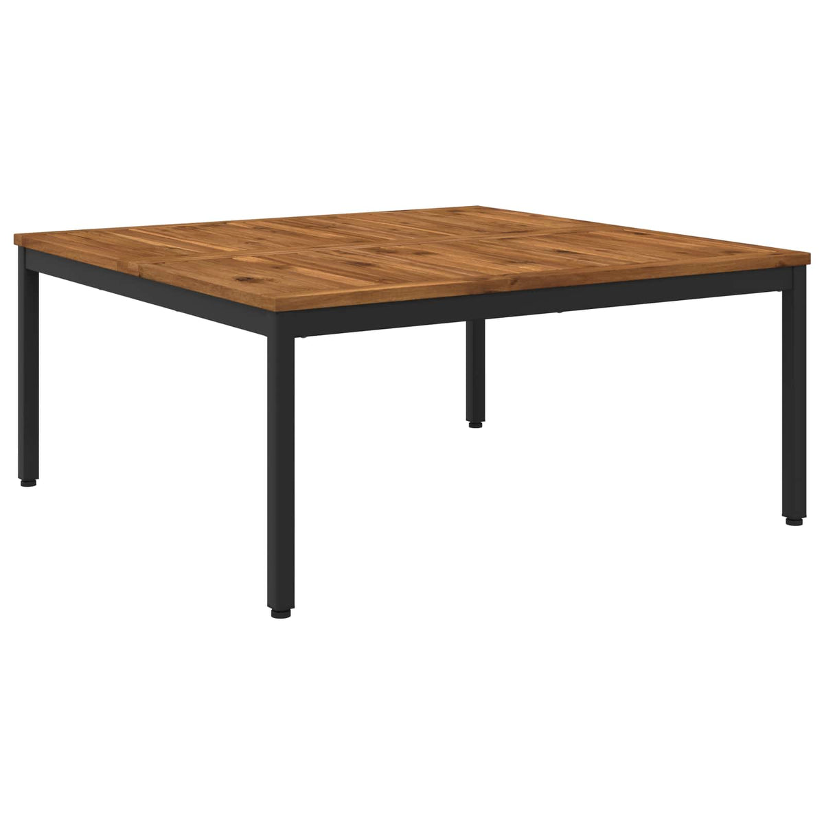 Coffee Table Natural and Black 98 x 100.5 x 45 cm