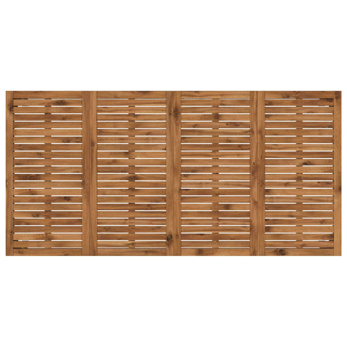 Garden Dinner Table Natural and Black 180 x 88.5 x 75 cm