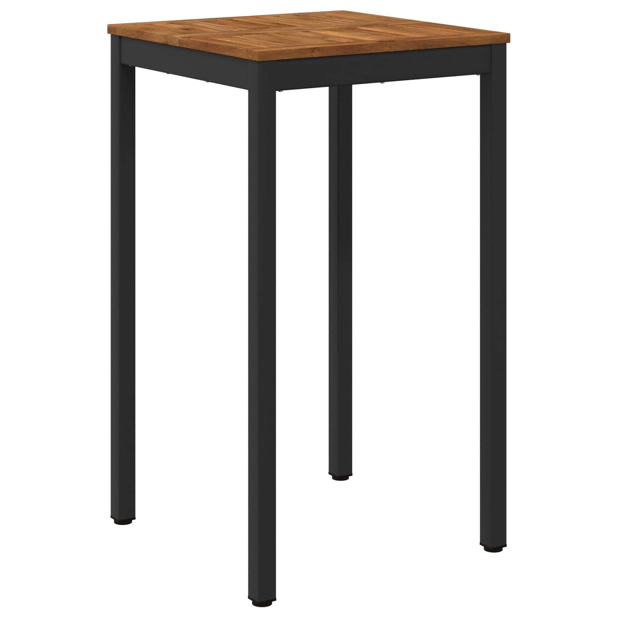 Garden Bar Table NAARDEN Natural and Black 60 x 60.5 x 105 cm