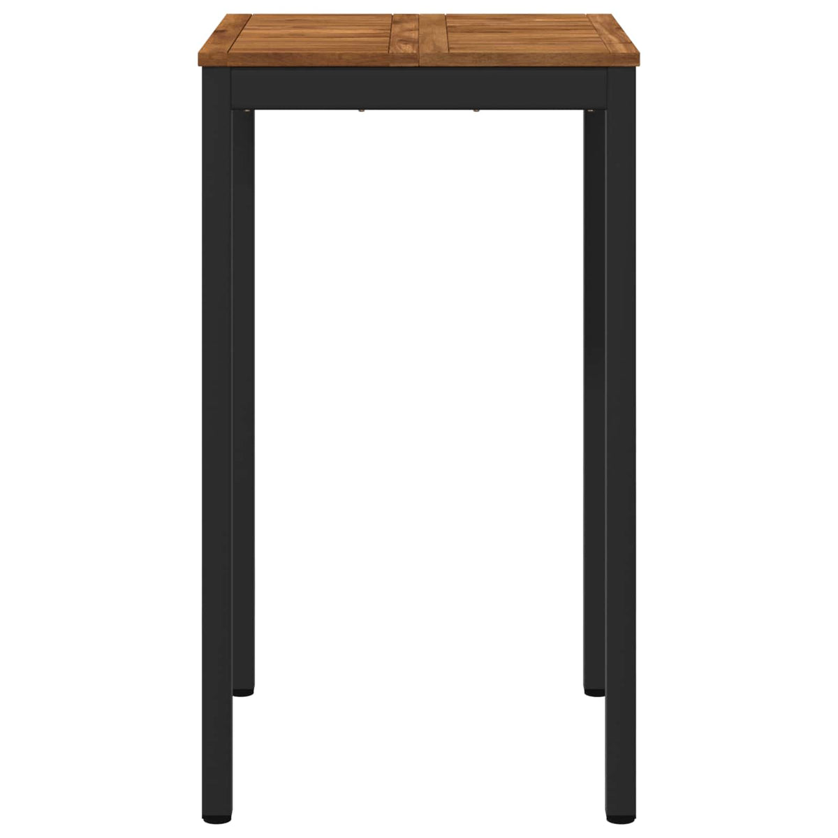 Garden Bar Table NAARDEN Natural and Black 60 x 60.5 x 105 cm