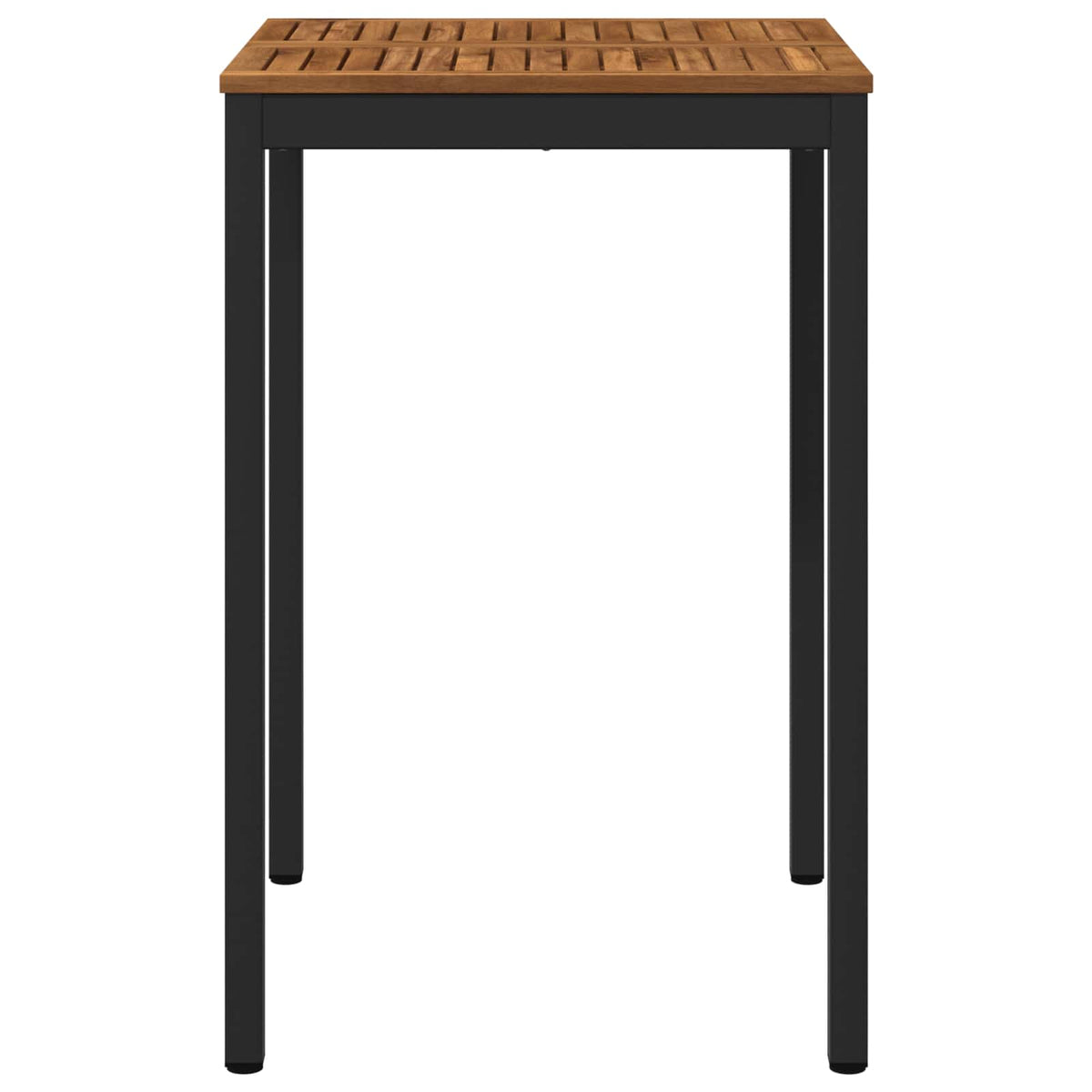 Garden Bar Table NAARDEN Natural and Black 70 x 68.5 x 105 cm