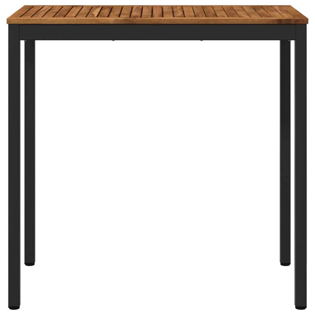 Garden Bar Table NAARDEN Natural and Black 108.5 x 55 x 105 cm