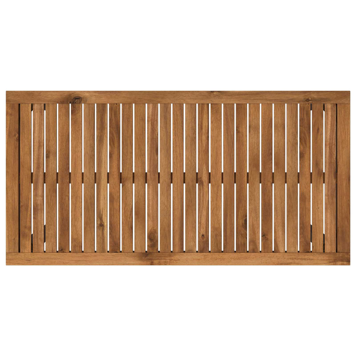 Garden Bar Table NAARDEN Natural and Black 108.5 x 55 x 105 cm