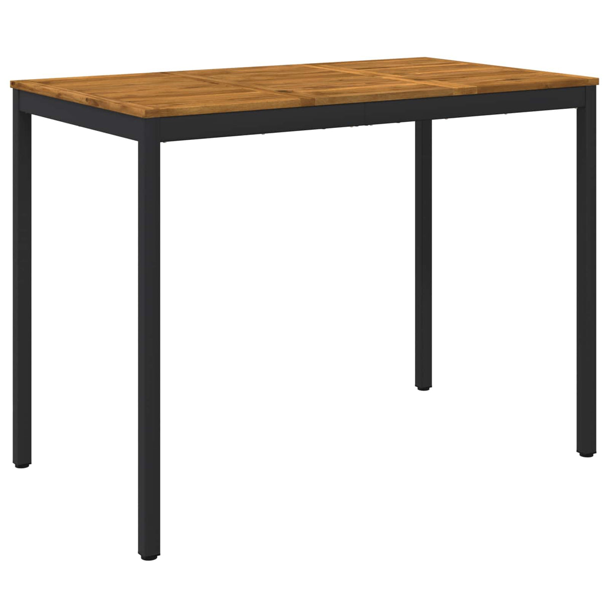 Garden Bar Table Natural and Black 141 x 80.5 x 105 cm