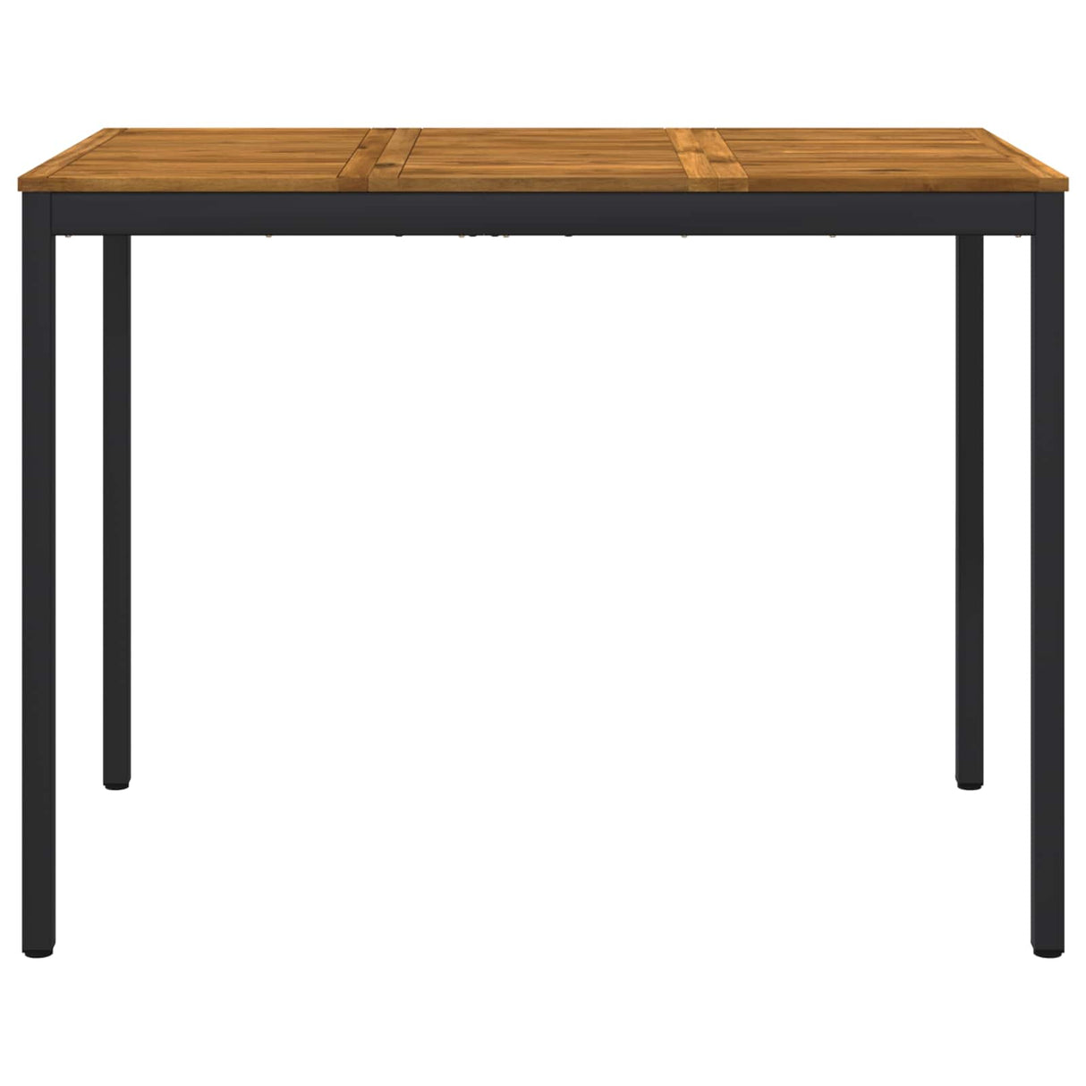 Garden Bar Table Natural and Black 141 x 80.5 x 105 cm