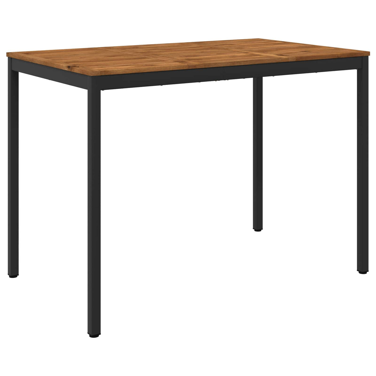 Garden Bar Table NAARDEN Natural and Black 147 x 88.5 x 105 cm
