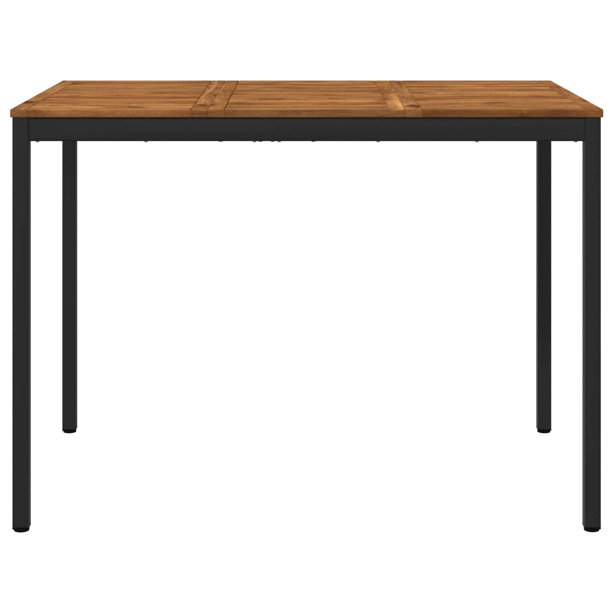 Garden Bar Table NAARDEN Natural and Black 147 x 88.5 x 105 cm