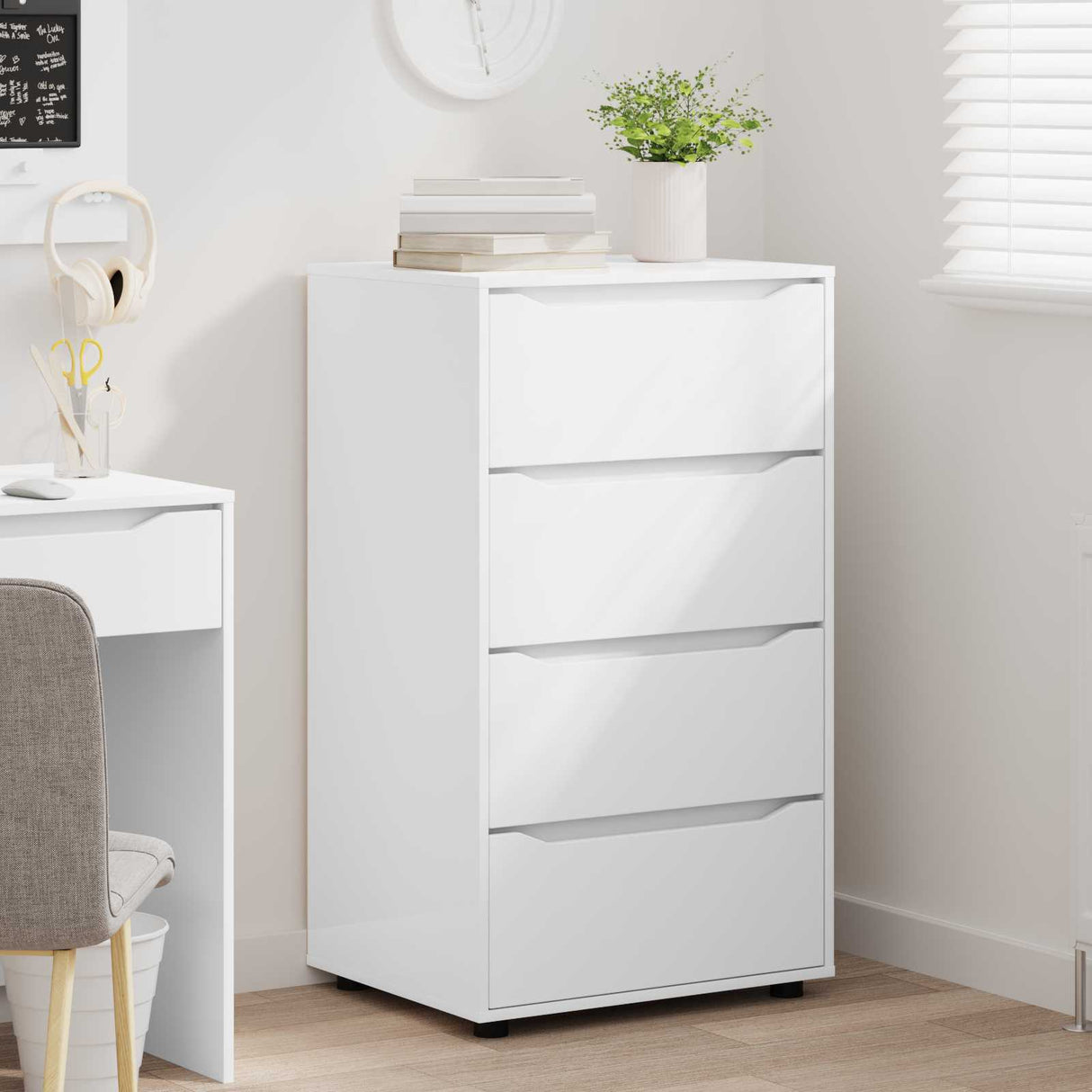 Storage Cabinets White 60 x 48 x 105 cm Engineered Wood