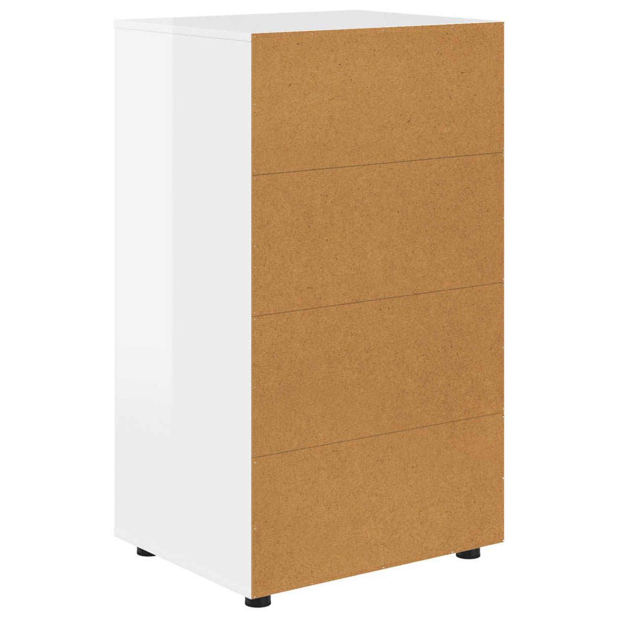 Storage Cabinets High Gloss White 60 x 48 x 105 cm