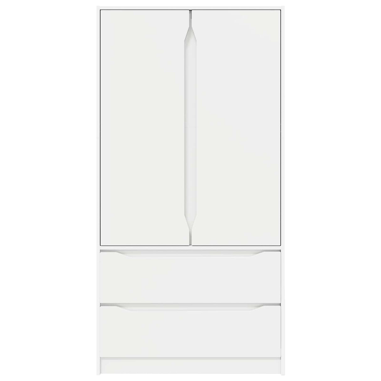 Wardrobe with Drawer White 79.5 x 49 x 156 cm Engineered Wood