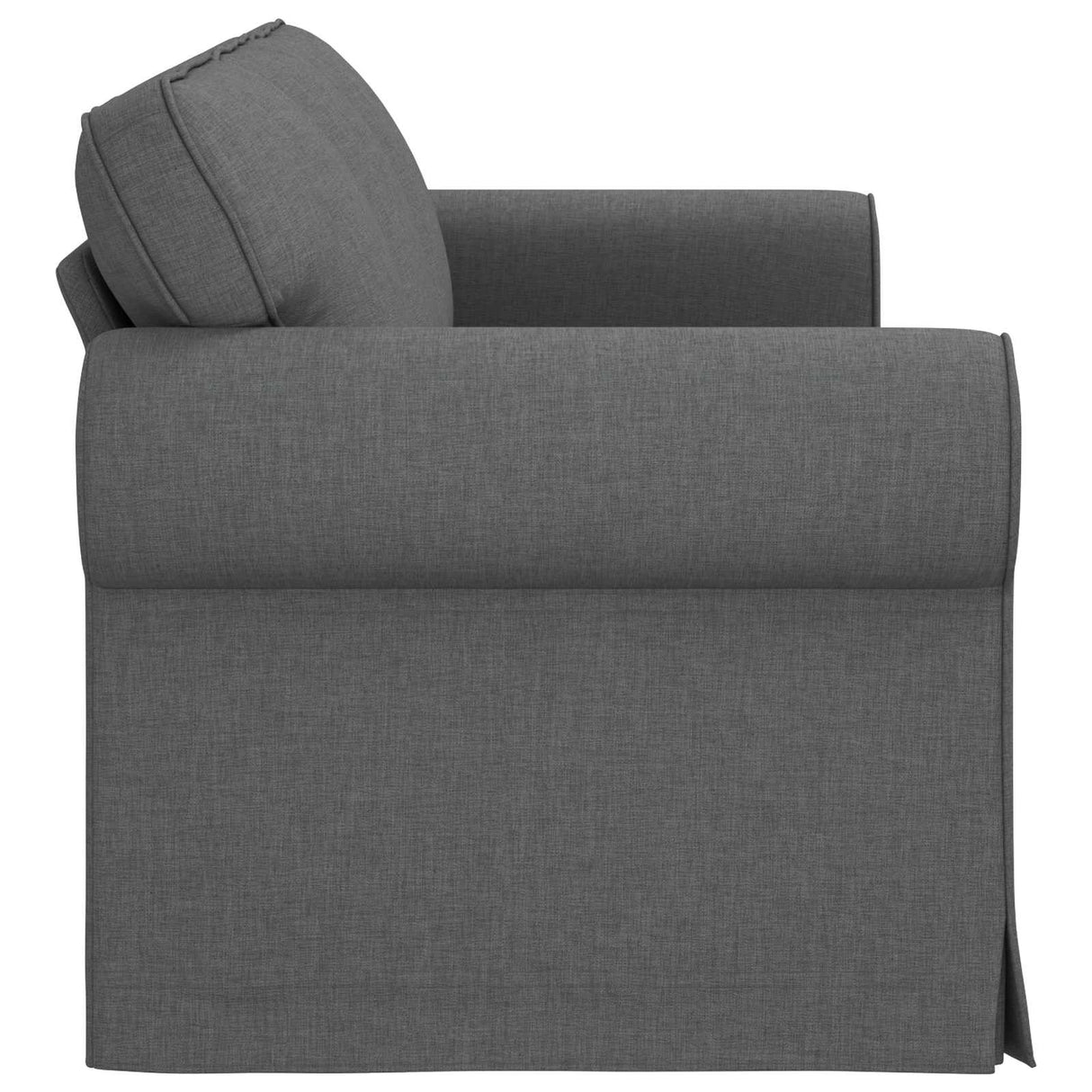 Sofa Dark Grey 215 x 82 x 80 cm Fabric