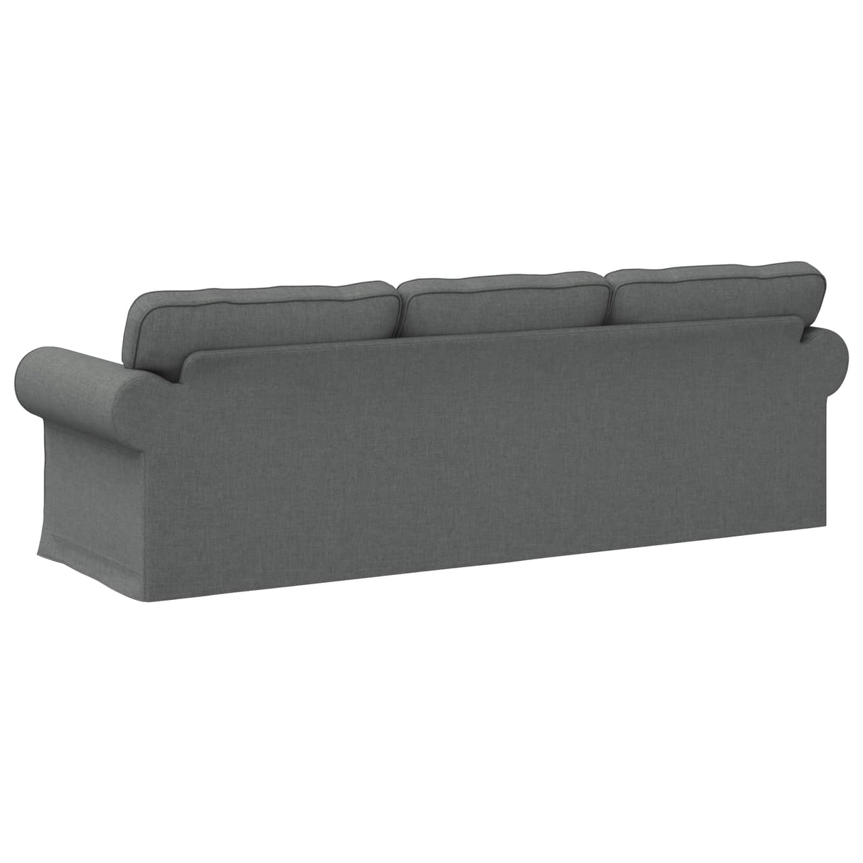 Sofa Dark Grey 245 x 82 x 80 cm Fabric