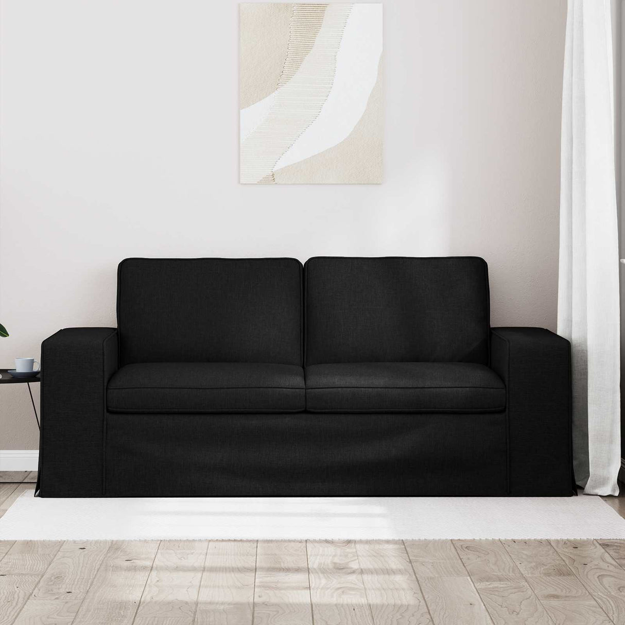 Sofa Black 182 x 80 x 82 cm Fabric