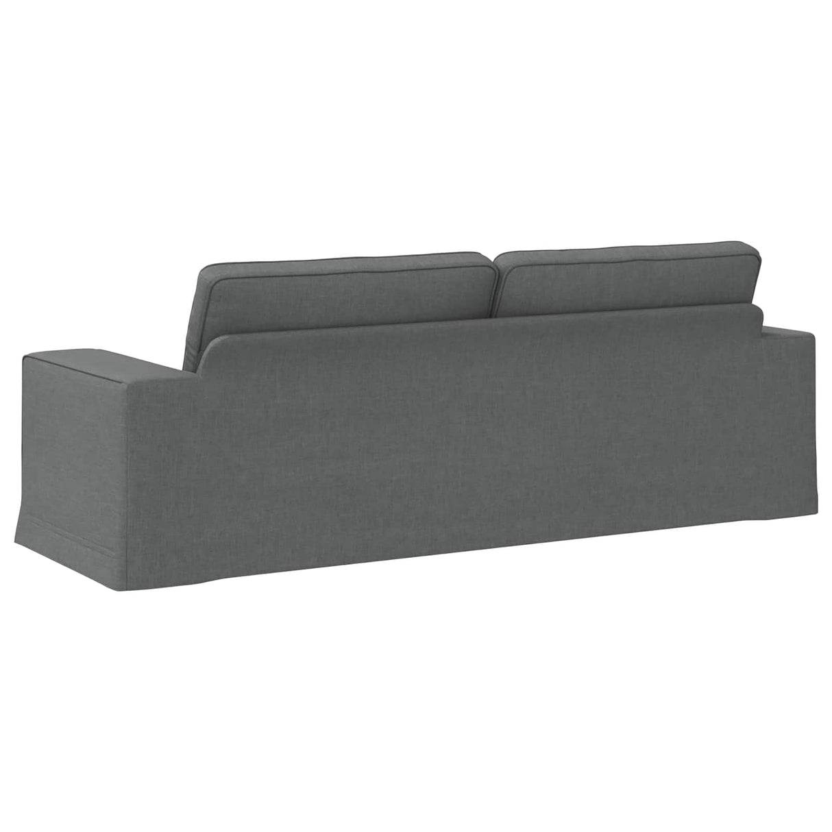 Sofa Dark Grey 222 x 80 x 82 cm Fabric