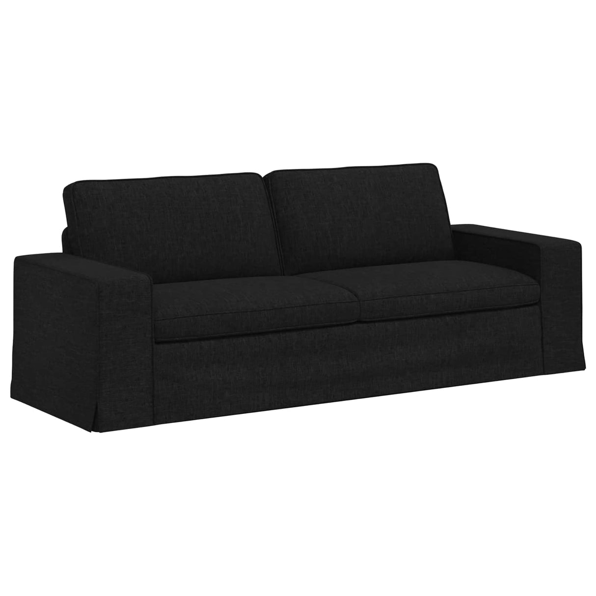 Sofa Black 222 x 80 x 82 cm Fabric