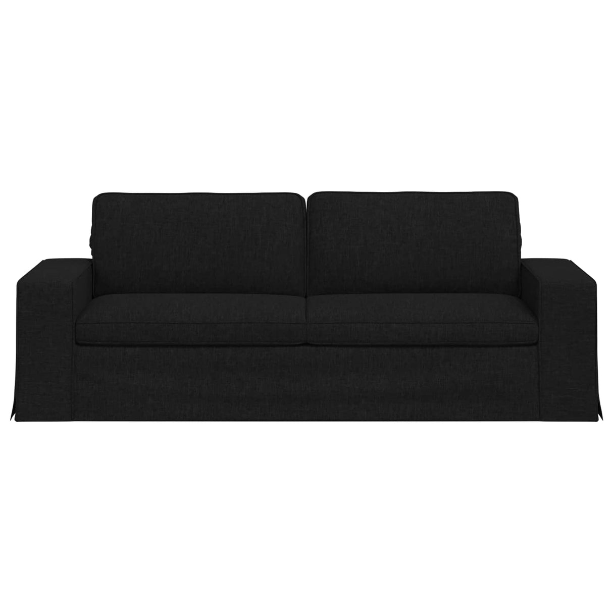 Sofa Black 222 x 80 x 82 cm Fabric