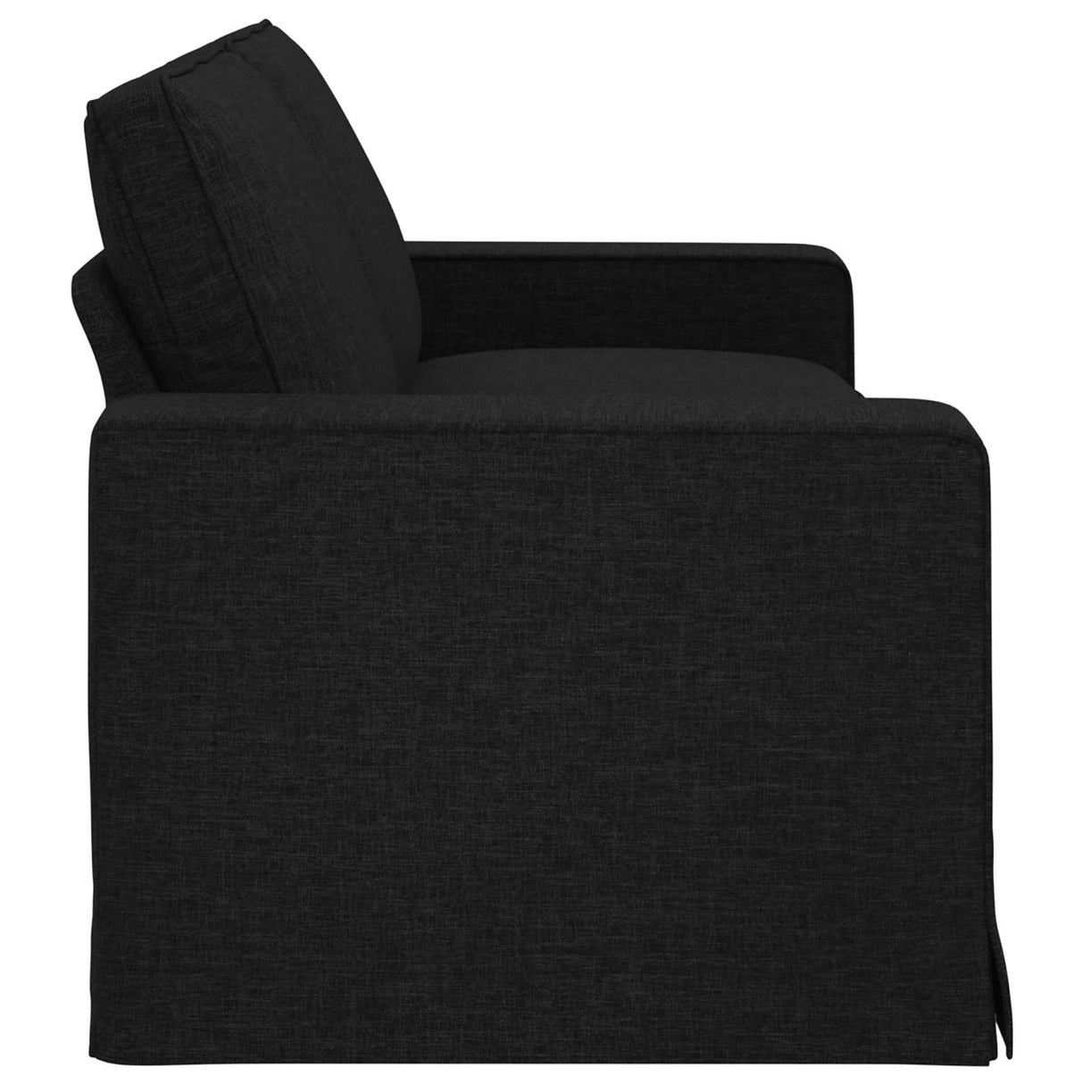 Sofa Black 222 x 80 x 82 cm Fabric