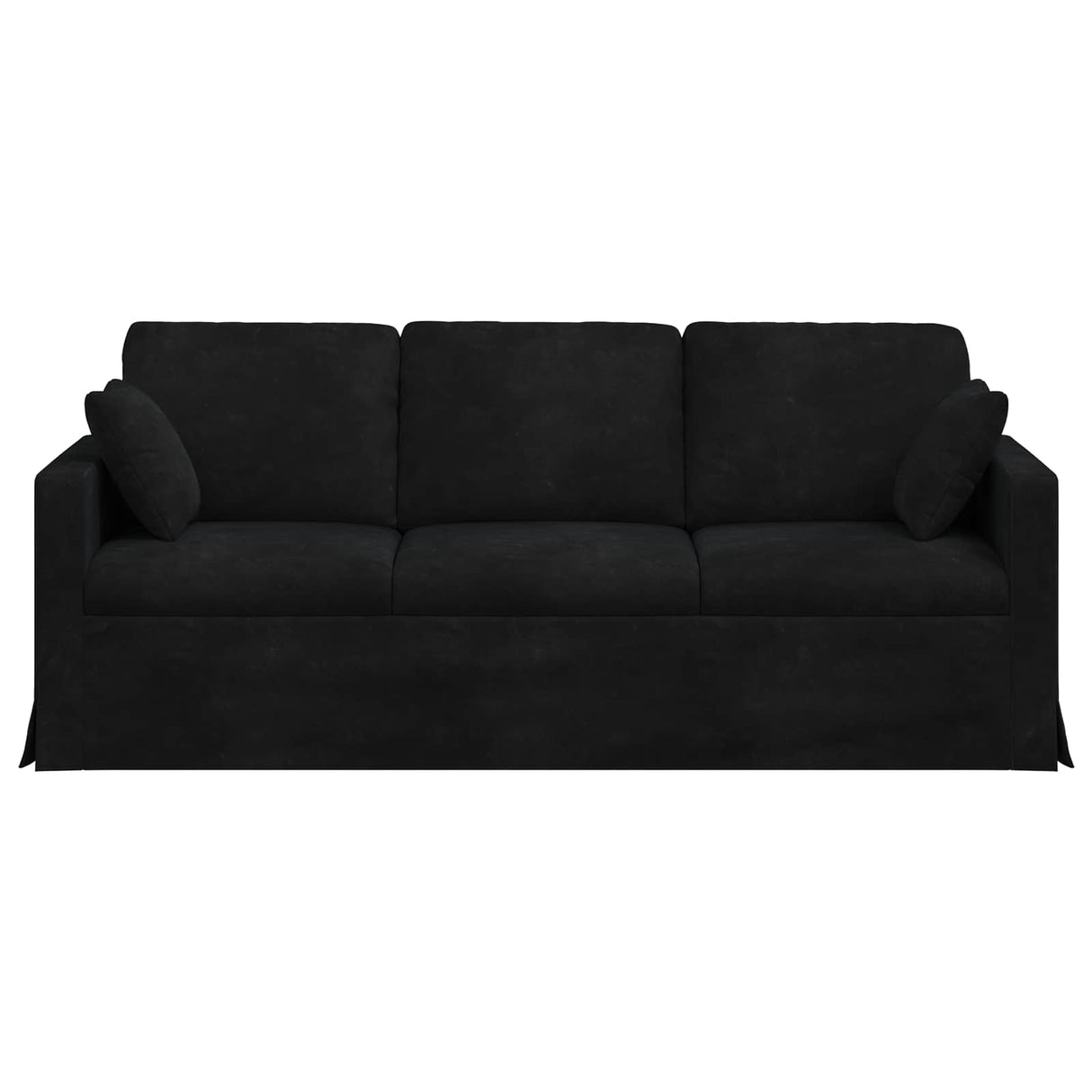 Sofa Black 198 x 78 x 80 cm Velvet